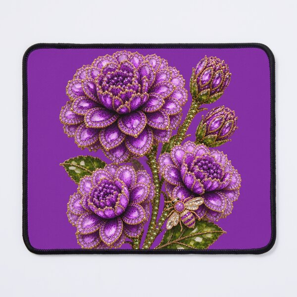 Item preview, CRYSTAL PURPLE ZINNIA FLOWERS designed and sold by wordspixies.