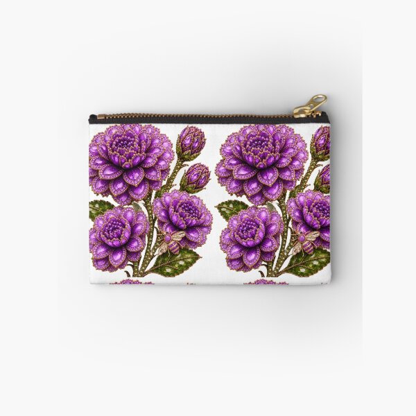 Item preview, CRYSTAL PURPLE ZINNIA FLOWERS  designed and sold by wordspixies.