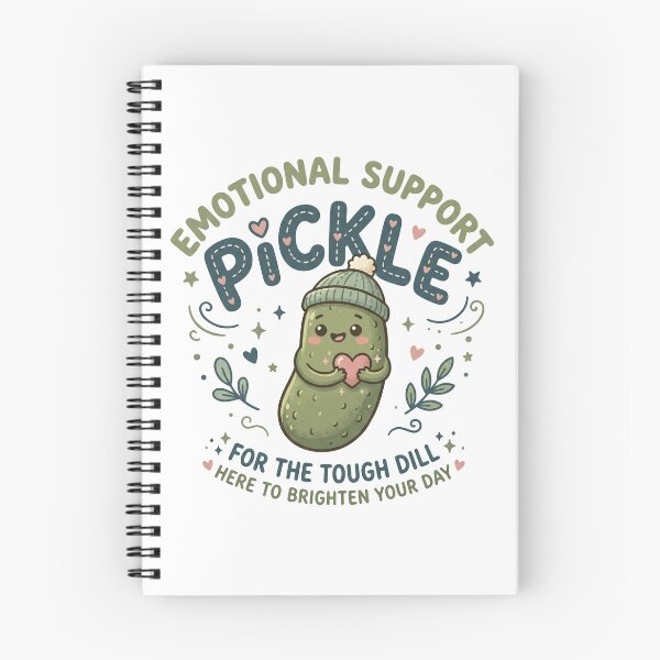Item preview, Emotional Support Pickle Cute Kawaii Pun | Funny Tough Dill Design designed and sold by LOVEARTDESIGN.