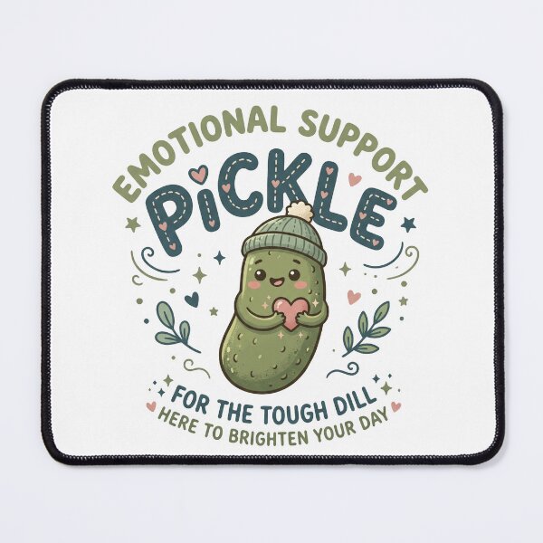 Item preview, Emotional Support Pickle Cute Kawaii Pun | Funny Tough Dill Design designed and sold by LOVEARTDESIGN.
