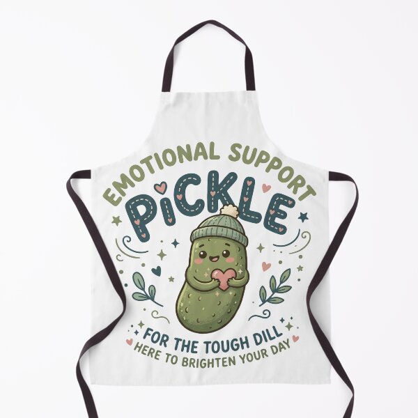 Item preview, Emotional Support Pickle Cute Kawaii Pun | Funny Tough Dill Design designed and sold by LOVEARTDESIGN.