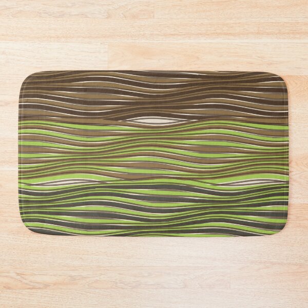 Item preview, Minimalist Wavy Line Texture Pattern Seaweed Salad designed and sold by TexSta.