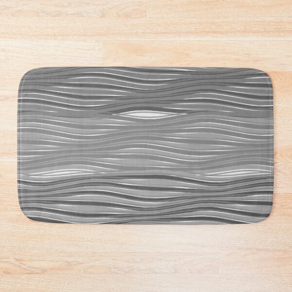 Item preview, Minimalist Wavy Line Texture Pattern Silver designed and sold by TexSta.
