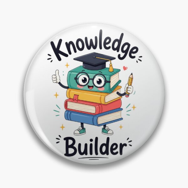 Item preview, Knowledge Builder Cute Book Stack Character | Kawaii Book Lover Student Teacher Sticker designed and sold by Sanika arts .