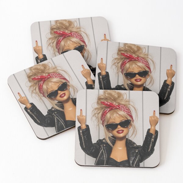 Item preview, Sassy Biker Doll Middle Finger Sunglasses Meme designed and sold by Devilians92.