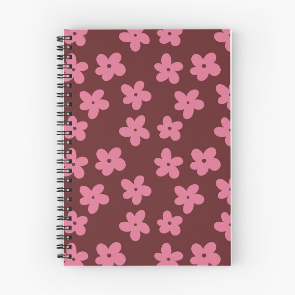 Item preview, Pink and Maroon Flower Pattern designed and sold by The Innocent Ghost Project.