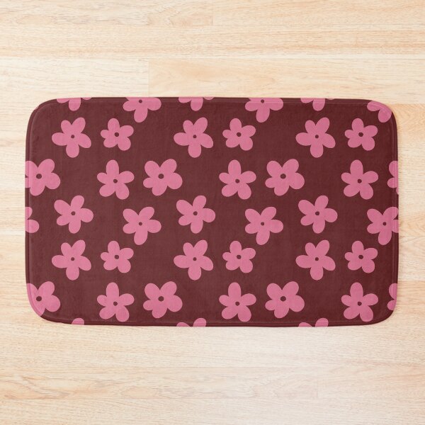 Item preview, Pink and Maroon Flower Pattern designed and sold by The Innocent Ghost Project.