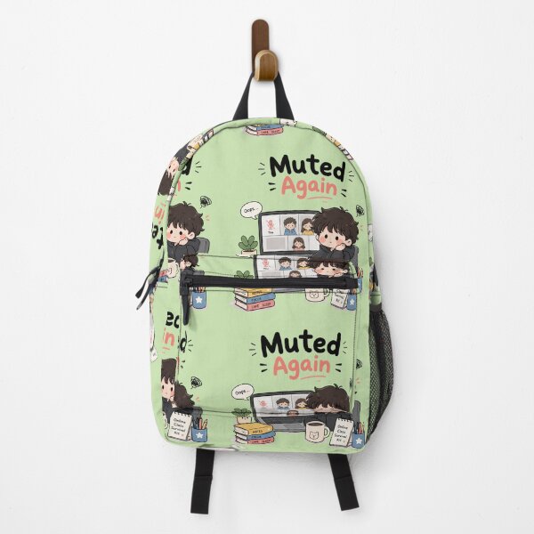 Item preview, \Muted Again – Cute Online Class Setup Kawaii Student Sticker | Funny Virtual Learning Meme designed and sold by Sanika arts .