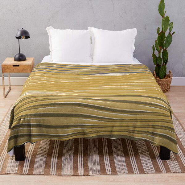 Item preview, Minimalist Wavy Line Texture Pattern Gold designed and sold by TexSta.