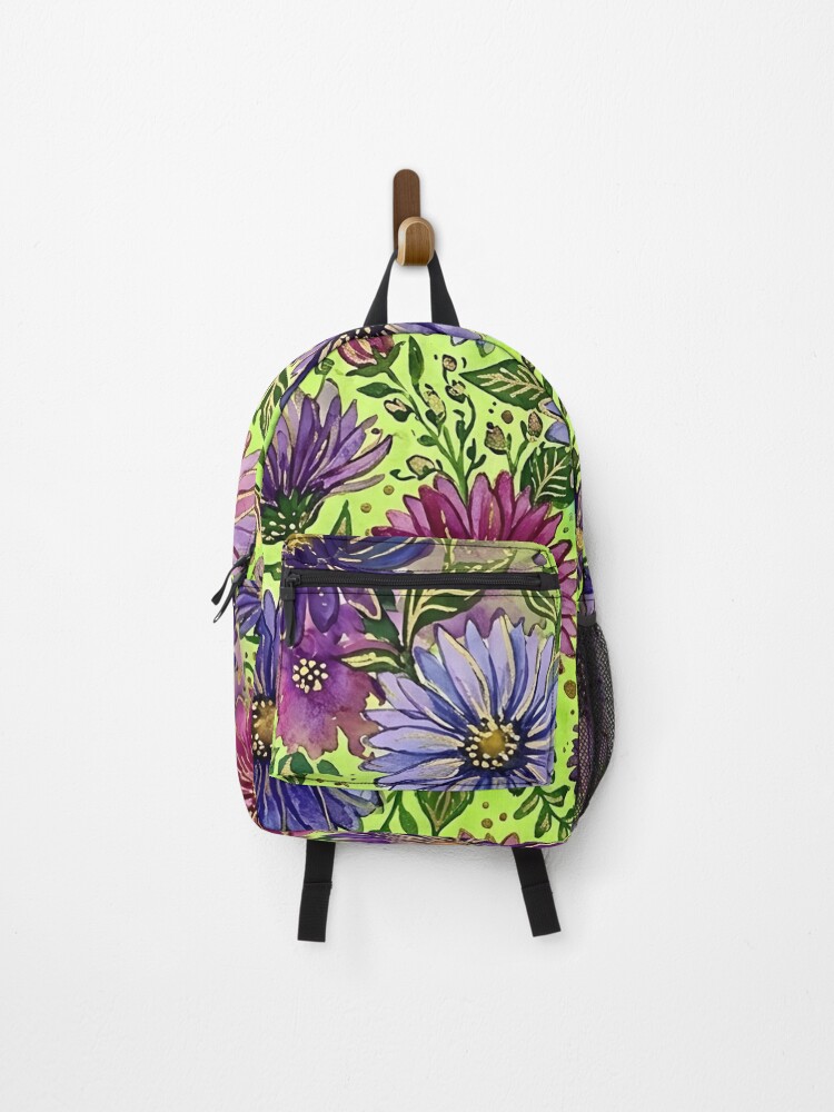 Thumbnail 1 of 3, Backpack, Small Flowers designed and sold by GraphicsClub.