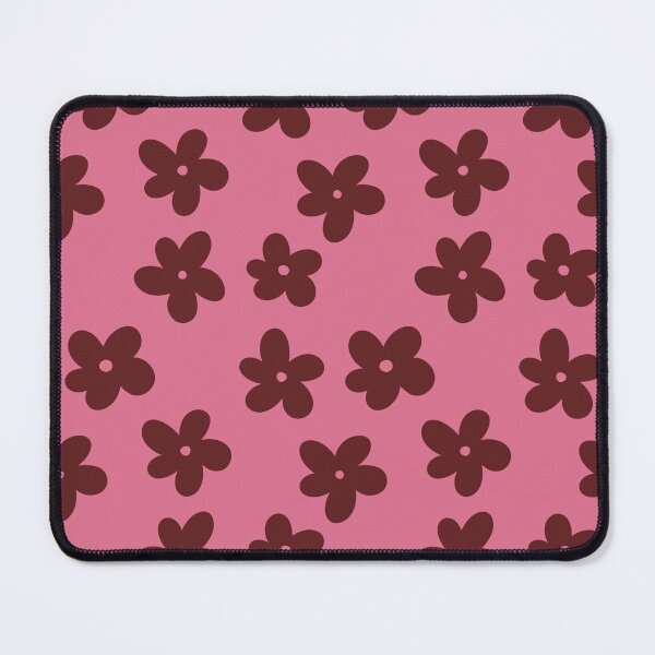 Item preview, Maroon and Pink Flower Pattern designed and sold by The Innocent Ghost Project.