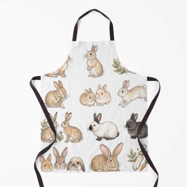Item preview, Cute Bunny Rabbit Watercolor Set Soft Cottagecore Animals Aesthetic designed and sold by Rehnair.