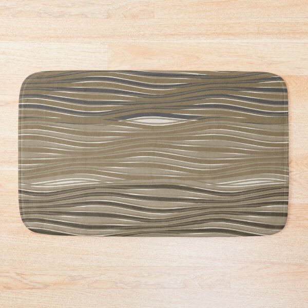Item preview, Minimalist Wavy Line Texture Pattern Sumi designed and sold by TexSta.