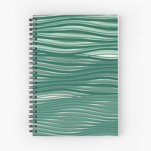 Item preview, Minimalist Wavy Line Texture Pattern Green Mint designed and sold by TexSta.
