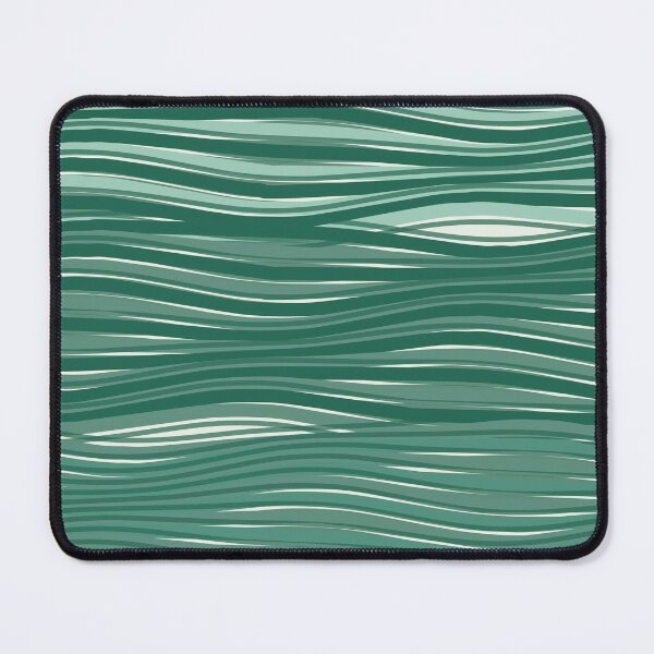 Item preview, Minimalist Wavy Line Texture Pattern Green Mint designed and sold by TexSta.