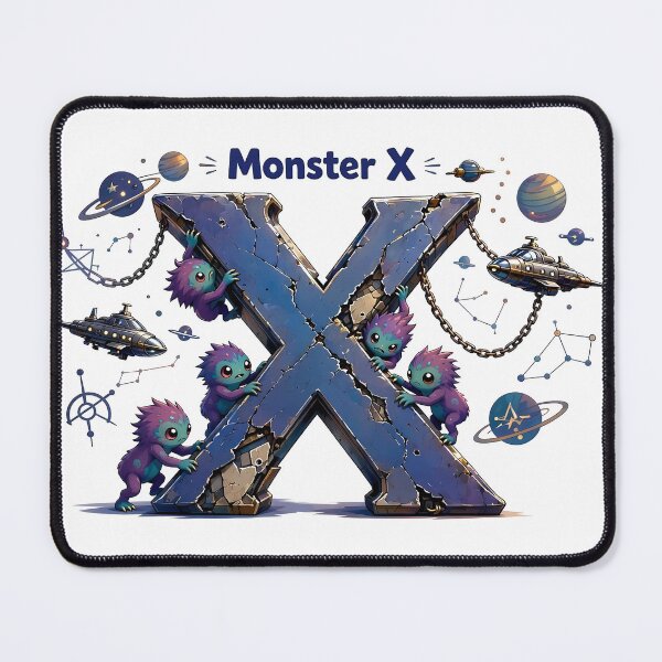 Item preview, Monster X – Cosmic Cute Alien Swarm designed and sold by  Creation of the Monsters X.