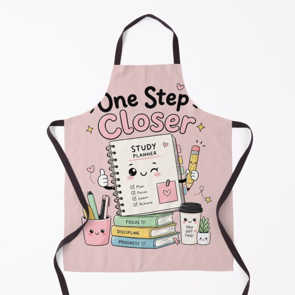 Item preview, One Step Closer Cute Study Planner Kawaii Student Motivation Sticker | Study Aesthetic School Planner Design designed and sold by Sanika arts .