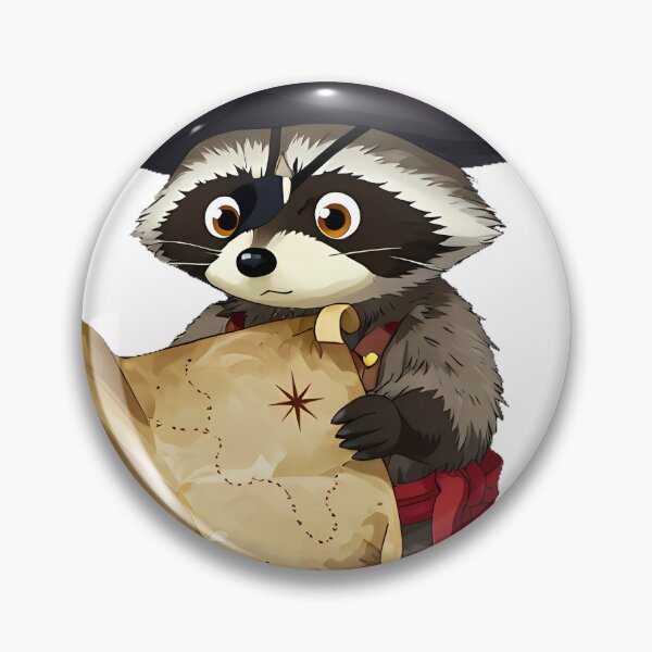 Item preview, Raccoon Pirate Treasure Map designed and sold by pumsquare.