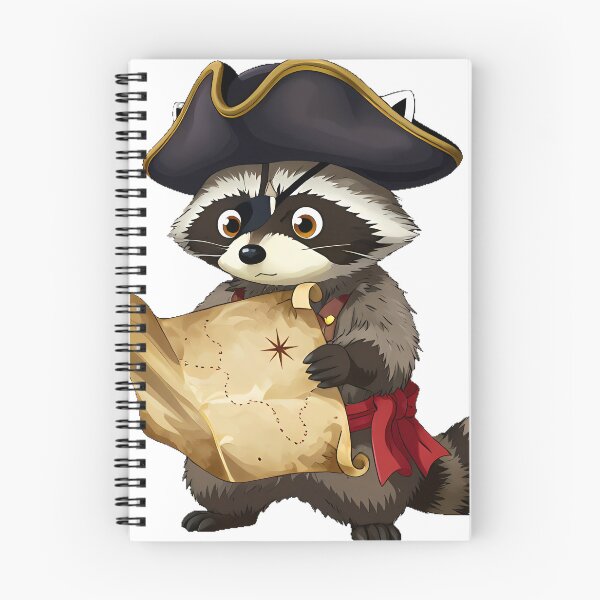 Item preview, Raccoon Pirate Treasure Map designed and sold by pumsquare.