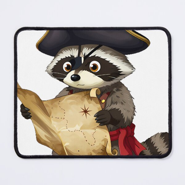 Item preview, Raccoon Pirate Treasure Map designed and sold by pumsquare.