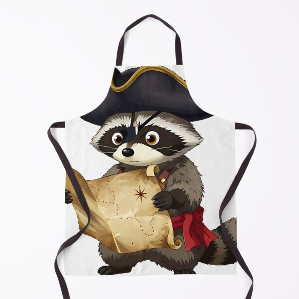 Item preview, Raccoon Pirate Treasure Map designed and sold by pumsquare.