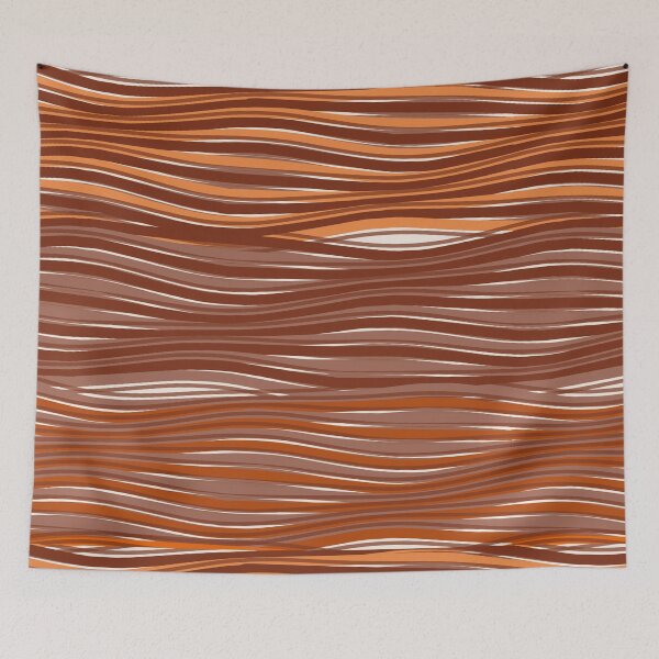 Item preview, Minimalist Wavy Line Texture Pattern Autumn designed and sold by TexSta.
