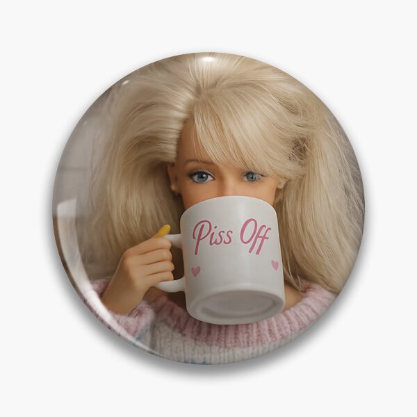Item preview, Piss Off Coffee Mug Blonde Doll Funny Meme designed and sold by Devilians92.