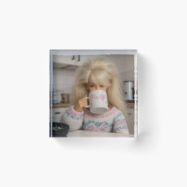 Item preview, Piss Off Coffee Mug Blonde Doll Funny Meme designed and sold by Devilians92.