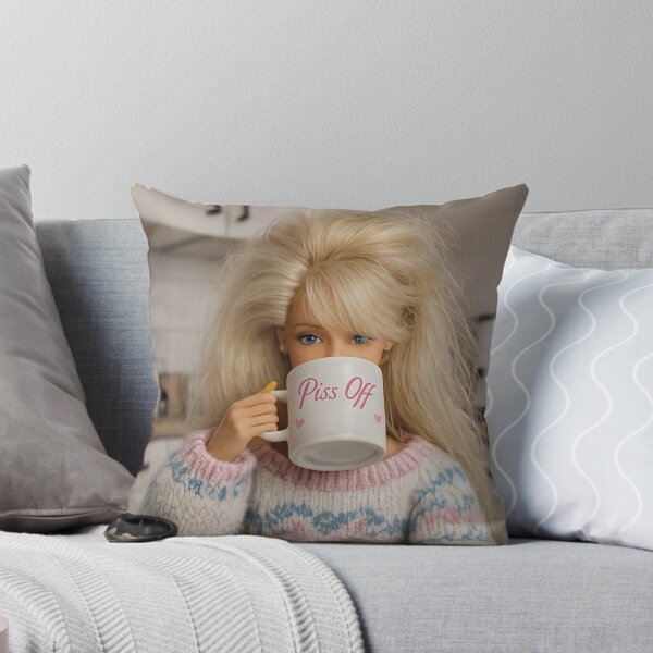 Item preview, Piss Off Coffee Mug Blonde Doll Funny Meme designed and sold by Devilians92.