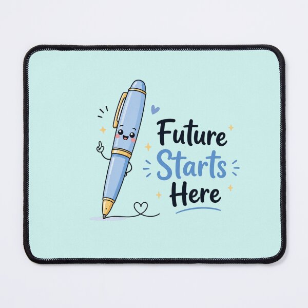 Item preview, Future Starts Here Cute Pen Illustration | Kawaii Student Motivation Sticker | School Supplies Aesthetic Teacher Gift designed and sold by Sanika arts .