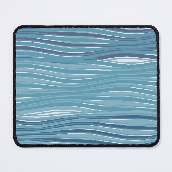 Item preview, Minimalist Wavy Line Texture Pattern Blue Ocean designed and sold by TexSta.