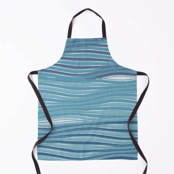 Item preview, Minimalist Wavy Line Texture Pattern Blue Ocean designed and sold by TexSta.