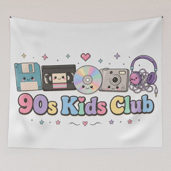 Item preview, 90s Kids Club | Cute Retro Nostalgia Design designed and sold by ItssMeSammie.