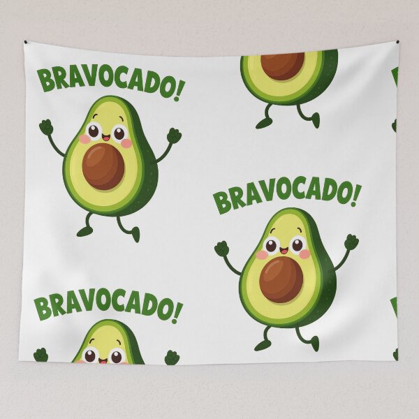 Item preview, Bravocado funny avocado pun cute dancing avocado cheer motivational foodie humor gift tee designed and sold by icemanphotos.