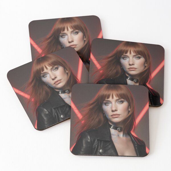 Item preview, Byte Rose –Android woman portrait with neon lines designed and sold by Byte-Rose.
