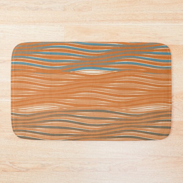 Item preview, Minimalist Wavy Line Texture Pattern Apricot designed and sold by TexSta.