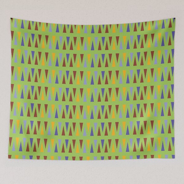 Item preview, Egyptian Blue Lotus Triangles Green designed and sold by Qousqoza7.