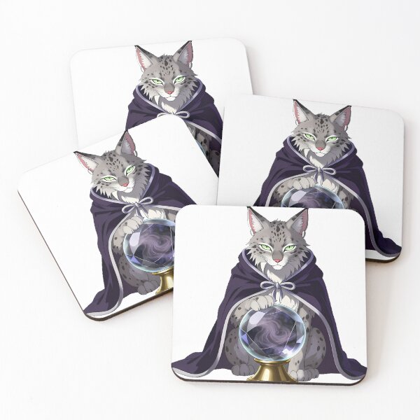 Item preview, Vampire Lynx with Crystal Ball designed and sold by IllumeInk.