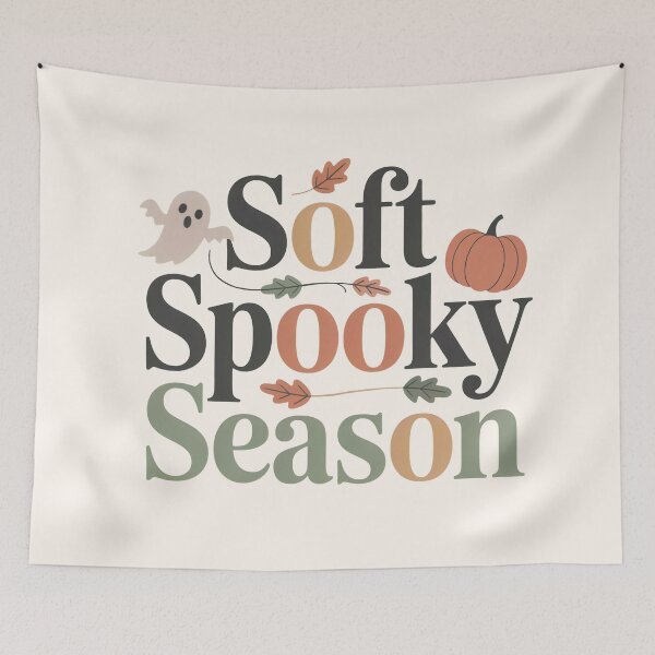 Item preview, Soft Spooky Season Neutral Halloween Typography designed and sold by TrendMorphic.
