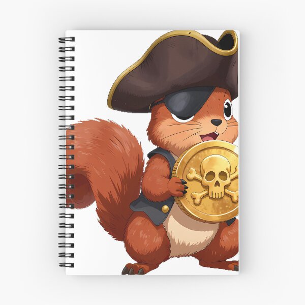 Item preview, Squirrel Pirate Gold Coin designed and sold by pumsquare.