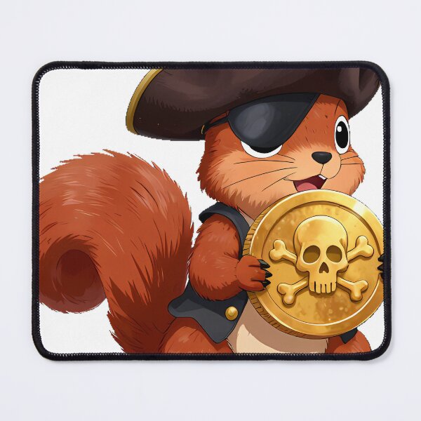 Item preview, Squirrel Pirate Gold Coin designed and sold by pumsquare.