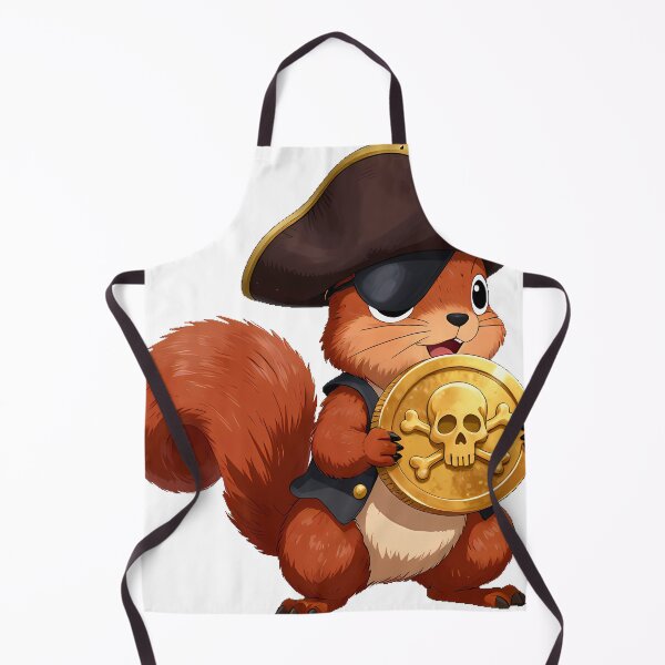 Item preview, Squirrel Pirate Gold Coin designed and sold by pumsquare.