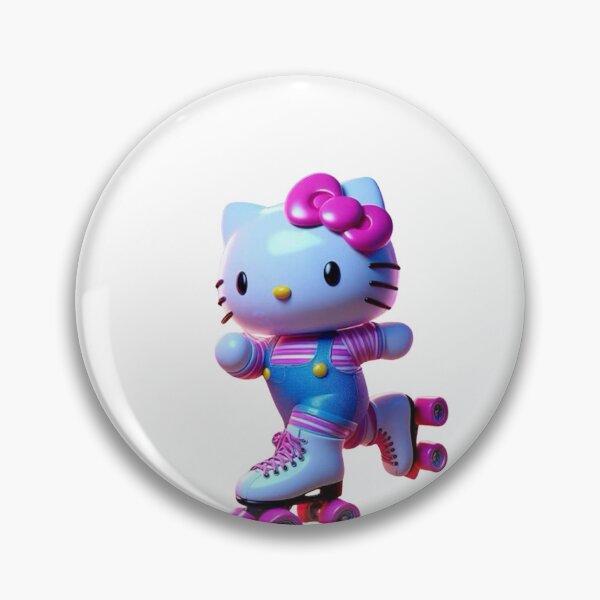 Item preview, Hello Kitty 3D Roller Skating Kawaii Retro Aesthetic PNG designed and sold by rfd2.