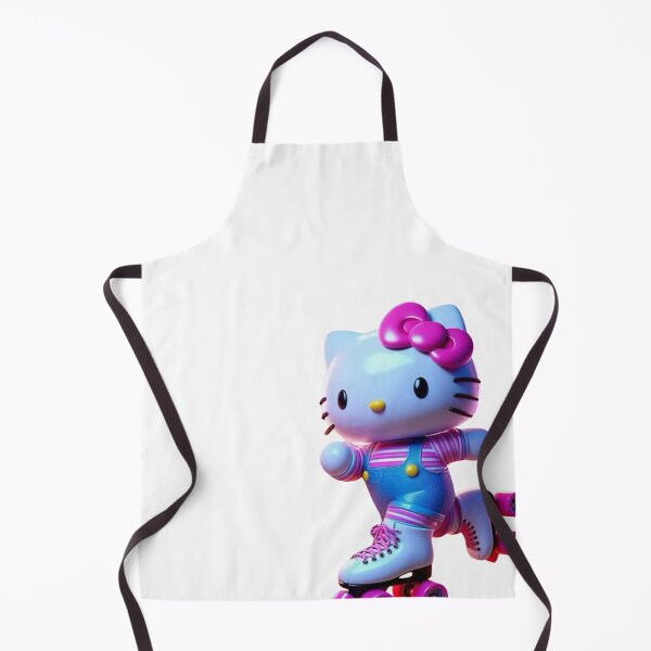 Item preview, Hello Kitty 3D Roller Skating Kawaii Retro Aesthetic PNG designed and sold by rfd2.