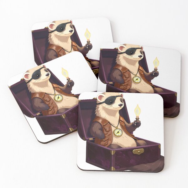 Item preview, Vampire Ferret Crypt Explorer designed and sold by IllumeInk.