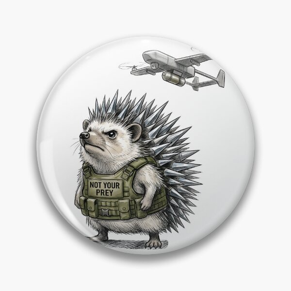 Item preview, Not Your Prey - Tactical Hedgehog & Drone Art designed and sold by SoulPT.