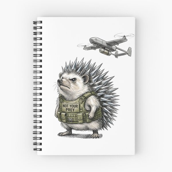 Item preview, Not Your Prey - Tactical Hedgehog & Drone Art designed and sold by SoulPT.