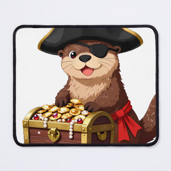 Item preview, Otter Pirate Treasure Chest designed and sold by pumsquare.