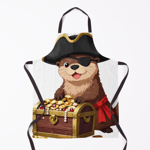 Item preview, Otter Pirate Treasure Chest designed and sold by pumsquare.