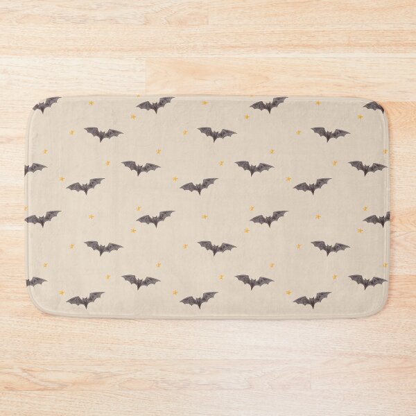 Item preview, Aesthetic Watercolor Bats and Stars Warm Beige Pattern designed and sold by svitlaarty.